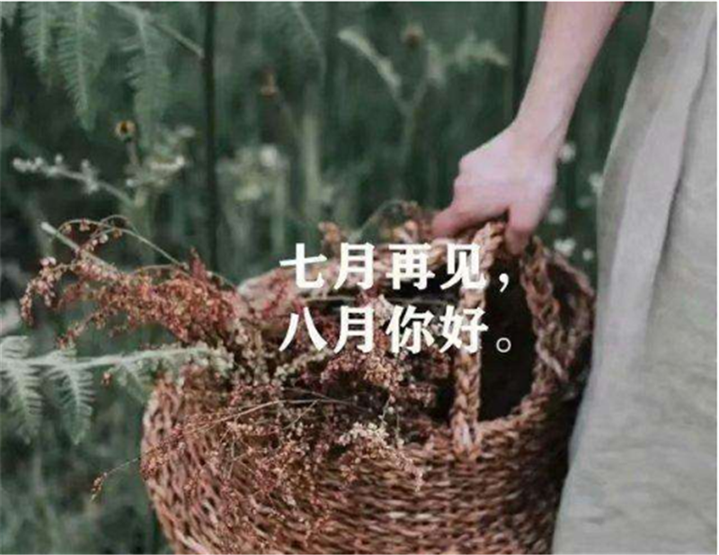 7月再見，8月你好！