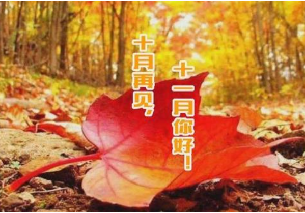 十月再見、十一月你好